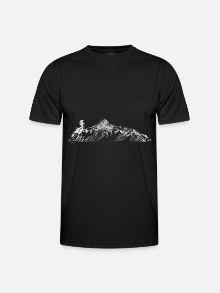 Mountain - Hikers - (5) - Men's Functional T-Shirt - black