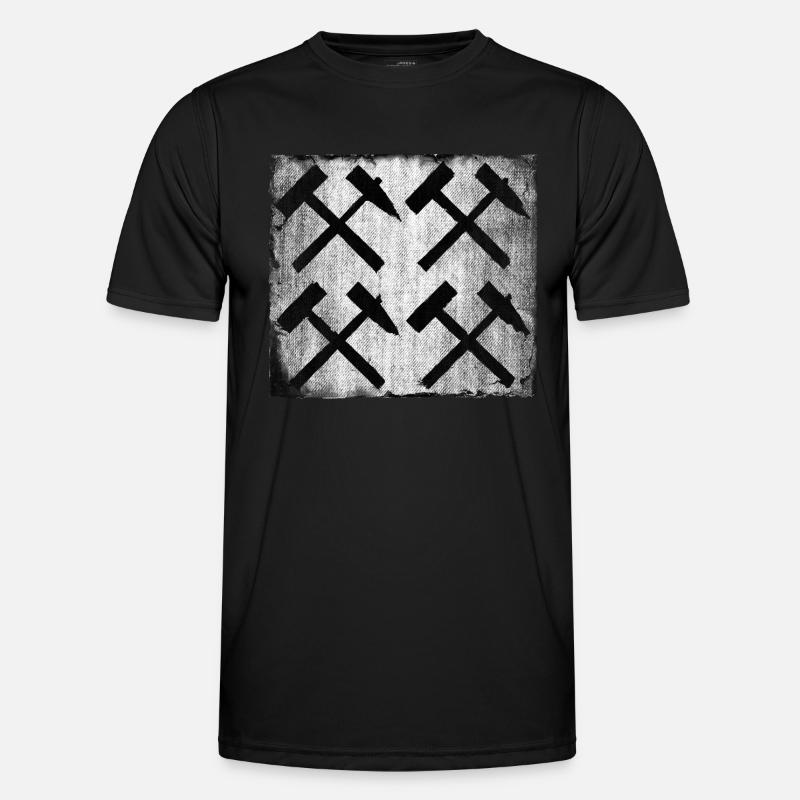 Mallet and Iron Mining Gift - Men's Functional T-Shirt - black