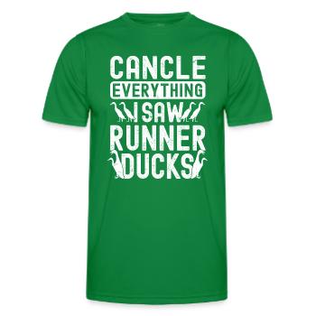 Propriétaires de canards Éleveurs de canards Canards Canards - T-shirt sport Homme - vert - Devant - AI Model Male 178 dark (178cm)