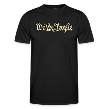 We The People Patriot Constitution des États-Unis - T-shirt sport Homme - noir - Devant - AI Model Male 178 dark (178cm)