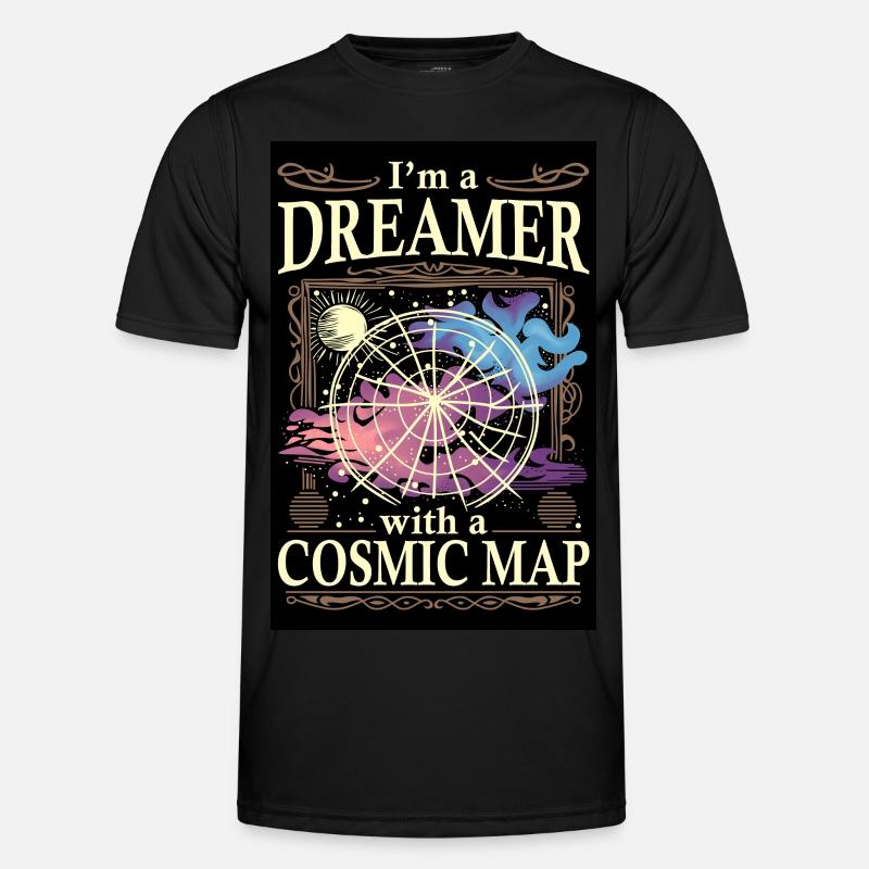 Ich bin ein Träumer - Männer Funktions-T-Shirt - Schwarz