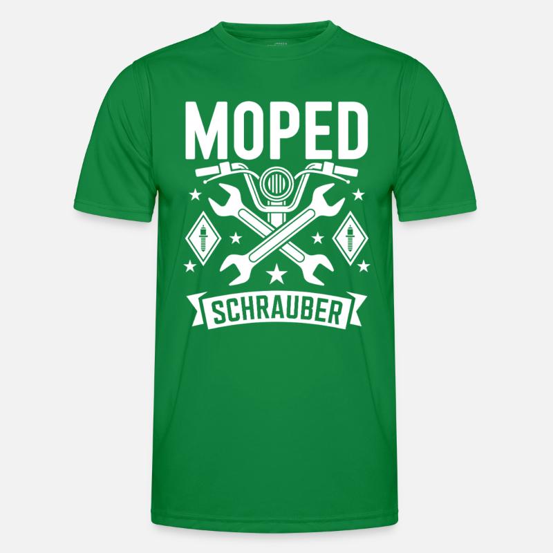 Moped Mechanic Workshop Moped Driver Men's Functional T-Shirt