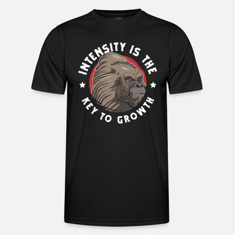 Monkey silverback jungle - Men's Functional T-Shirt - black