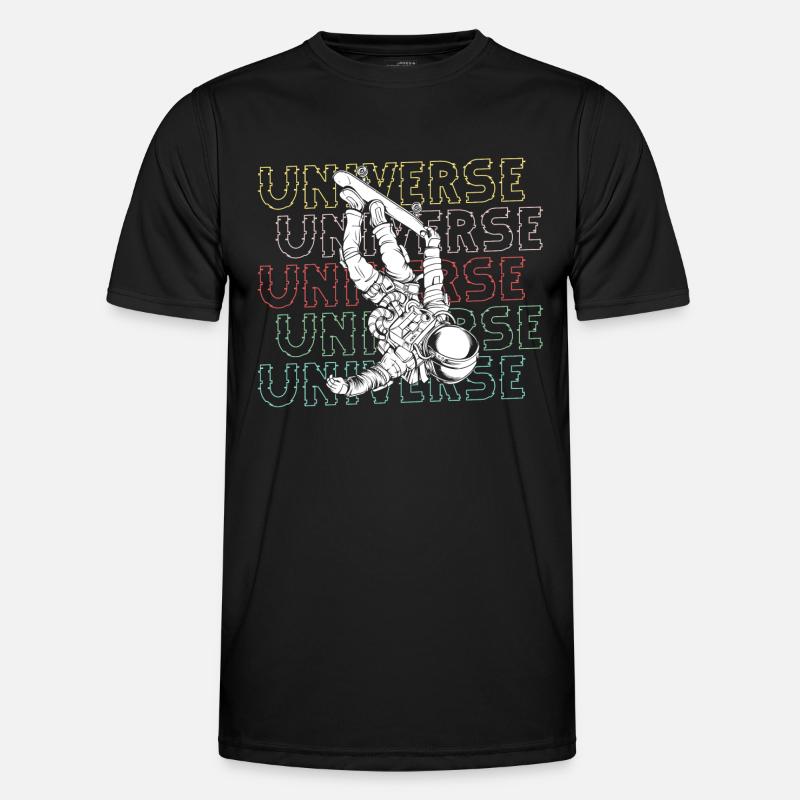 Space Moon Mars - Men's Functional T-Shirt - black