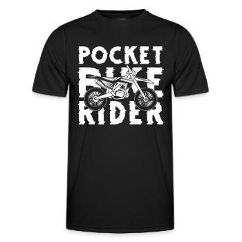 Motocross Enduro Dreck - Männer Funktions-T-Shirt - Schwarz - Vorne - AI Model Male 178 dark (178cm)