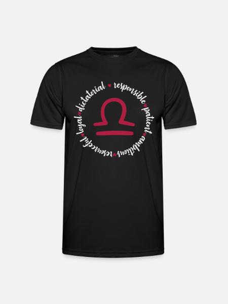 Libra Star - Men's Functional T-Shirt - black