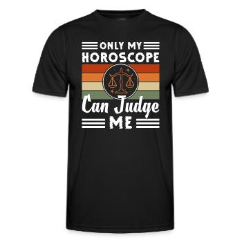 Horoscope d’anniversaire Septembre - T-shirt sport Homme - noir - Devant - AI Model Male 178 dark (178cm)