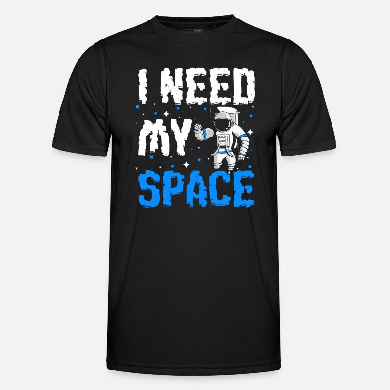 Space Logo Star Rocket - Men's Functional T-Shirt - black