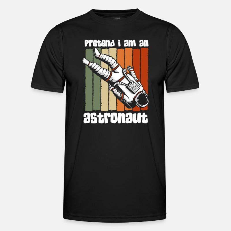 Space Logo Spaceman Spaceman - Men's Functional T-Shirt - black