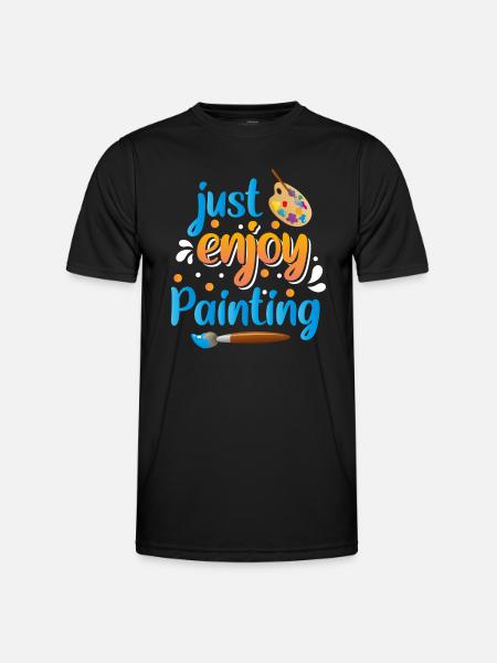 Painter Artist Training - Men's Functional T-Shirt - black