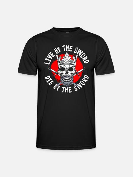 Warrior Samurai Geek Fencing - Men's Functional T-Shirt - black
