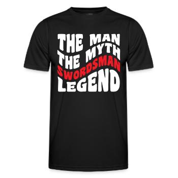 Sword Saber - Men's Functional T-Shirt - black - Front - AI Model Male 178 dark (178cm)