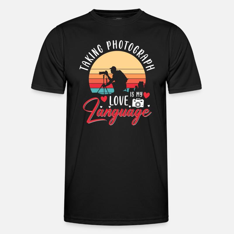 Camera Photo Image - Men's Functional T-Shirt - black