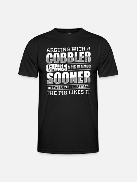 Shoemaker Work Boots Cobbler - Men's Functional T-Shirt - black
