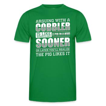 Schuhmacher Arbeit Stiefel Schusterin - Männer Funktions-T-Shirt - Kelly Green - Vorne - AI Model Male 178 dark (178cm)