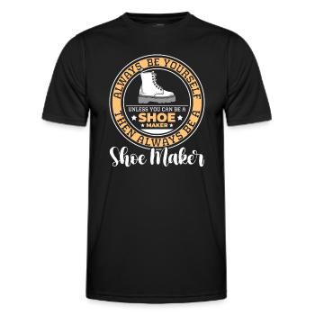 Schuhmacher Arbeiten - Männer Funktions-T-Shirt - Schwarz - Vorne - AI Model Male 178 dark (178cm)