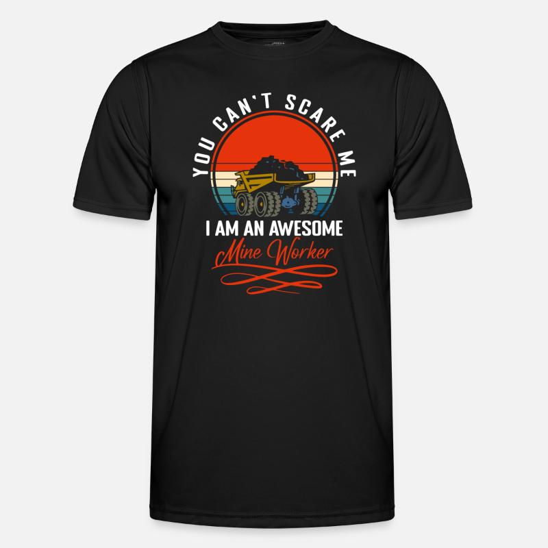 Coal Workers Occupation Treasures - Men's Functional T-Shirt - black