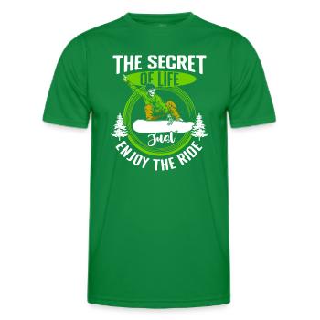 Snowboarder Schnee Pistensau - Men's Functional T-Shirt - kelly green - Front - AI Model Male 178 dark (178cm)