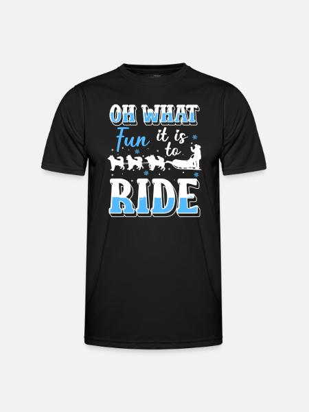 Sport Sledging Wooden sledges - Men's Functional T-Shirt - black
