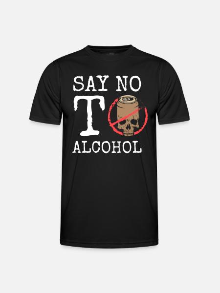 Alcohol withdrawal Reason Non-alcoholic beer - Men's Functional T-Shirt - black