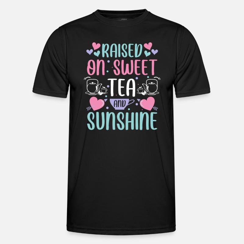 Teetrinker Teebeutel Teeliebhaber - Männer Funktions-T-Shirt - Schwarz