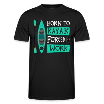 Rudern Sportler Achter - Männer Funktions-T-Shirt - Schwarz - Vorne - AI Model Male 178 dark (178cm)