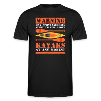 Rudern Wasser Steuermann - Männer Funktions-T-Shirt - Schwarz - Vorne - AI Model Male 178 dark (178cm)