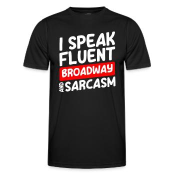 Schauspieler Probe Theaterstück Oper - Männer Funktions-T-Shirt - Schwarz - Vorne - AI Model Male 178 dark (178cm)