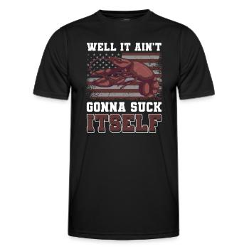 Restaurant Grill Spécialités - T-shirt sport Homme - noir - Devant - AI Model Male 178 dark (178cm)