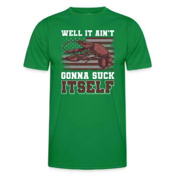 Restaurant Grill Spécialités - T-shirt sport Homme - vert - Devant - AI Model Male 178 dark (178cm)
