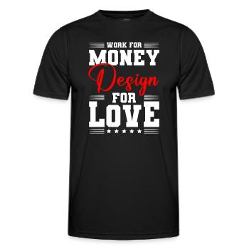 Designer Profession Artist - Men's Functional T-Shirt - black - Front - AI Model Male 178 dark (178cm)