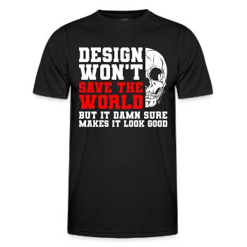 Designerin Gestalter Grafiker - Männer Funktions-T-Shirt - Schwarz - Vorne - AI Model Male 178 dark (178cm)