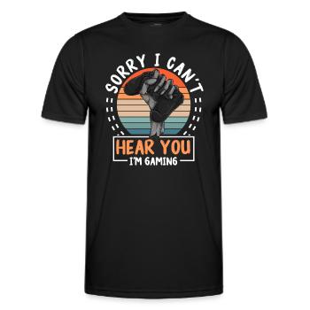 E-Sports Online Computer Game Game - Men's Functional T-Shirt - black - Front - AI Model Male 178 dark (178cm)