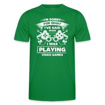 Nerd Online-Game Controller - Männer Funktions-T-Shirt - Kelly Green - Vorne - AI Model Male 178 dark (178cm)