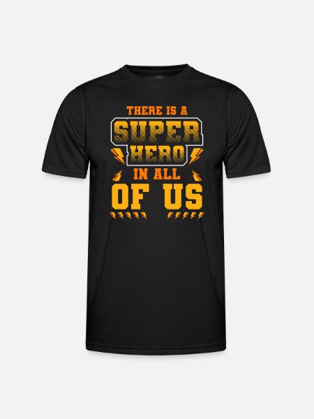 Everyday life rescuers help comics - Men's Functional T-Shirt - black