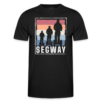 Scooter Segway Tour E-Scooter Activities - Men's Functional T-Shirt - black - Front - AI Model Male 178 dark (178cm)