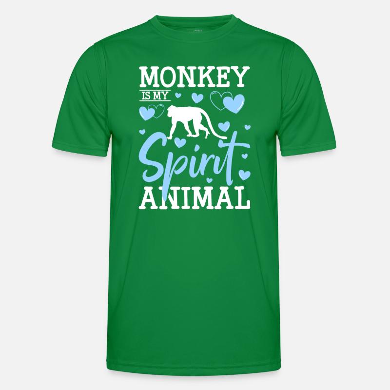 Monkey Animals Wilderness Men's Functional T-Shirt