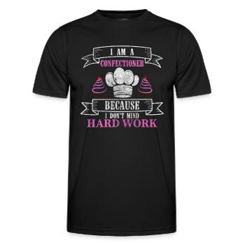 Pastry Chef Baker Muffin - Men's Functional T-Shirt - black - Front - AI Model Male 178 dark (178cm)