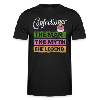 Pastry Baking Sweets - Men's Functional T-Shirt - black - Front - AI Model Male 178 dark (178cm)