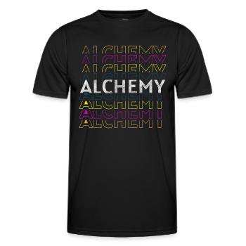 Chimiste magique de guérison d’alchimie - T-shirt sport Homme - noir - Devant - AI Model Male 178 dark (178cm)
