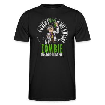 Chimiste chimiste - T-shirt sport Homme - noir - Devant - AI Model Male 178 dark (178cm)