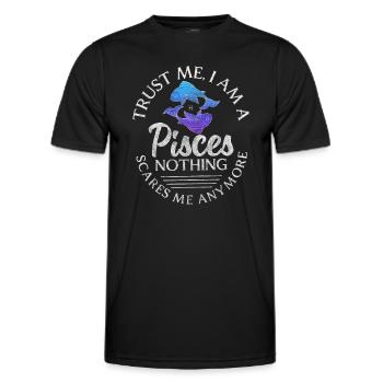Tierkreiszeichen Wasser Eigenschaften - Männer Funktions-T-Shirt - Schwarz - Vorne - AI Model Male 178 dark (178cm)