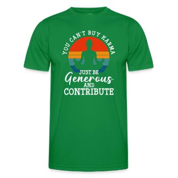 Karma Positive Ego - T-shirt sport Homme - vert - Devant - AI Model Male 178 dark (178cm)