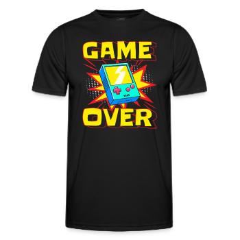 Comicstyle Style Pow! - Männer Funktions-T-Shirt - Schwarz - Vorne - AI Model Male 178 dark (178cm)