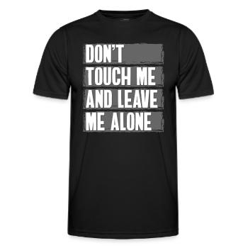 Just look at my provocation trouble - Men's Functional T-Shirt - black - Front - AI Model Male 178 dark (178cm)