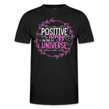 Positiv Stärke Selbstbewusstsein - Männer Funktions-T-Shirt - Schwarz - Vorne - AI Model Male 178 dark (178cm)