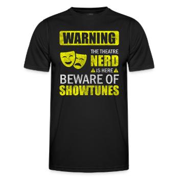 Schauspieler Bühnenbild Theaterfreund Probe - Männer Funktions-T-Shirt - Schwarz - Vorne - AI Model Male 178 dark (178cm)