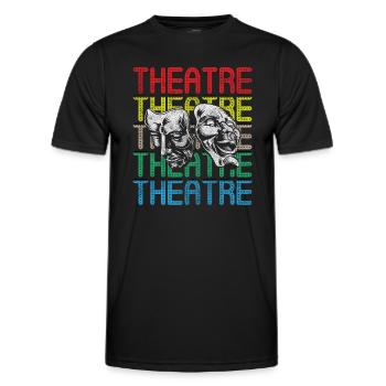 Schauspieler Schauspiel Kunst Theaterstück - Männer Funktions-T-Shirt - Schwarz - Vorne - AI Model Male 178 dark (178cm)