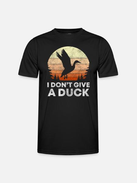 Entchen Tier Tiere Schwimmen - Männer Funktions-T-Shirt - Schwarz