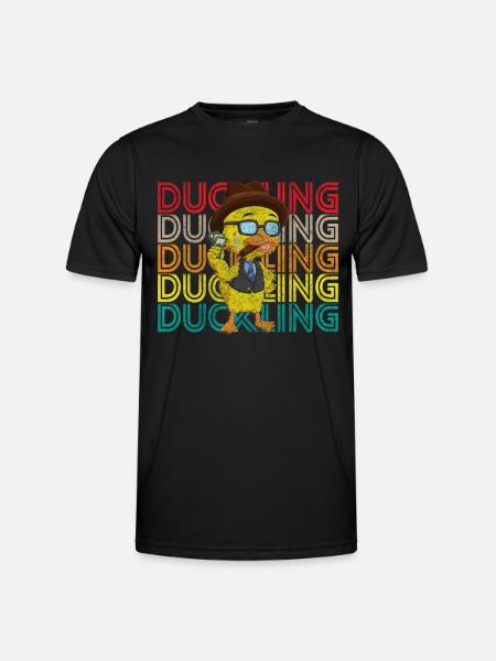 Duck Squeaky Duck Bathtub - Men's Functional T-Shirt - black